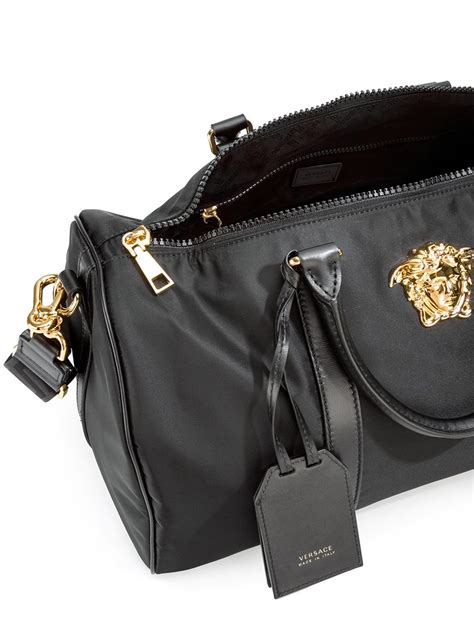 fake versace duffel bag|Versace men's shoulder bag.